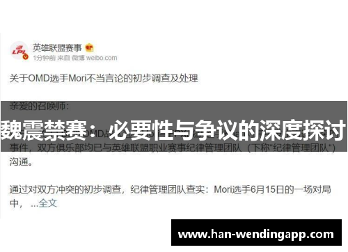 魏震禁赛：必要性与争议的深度探讨