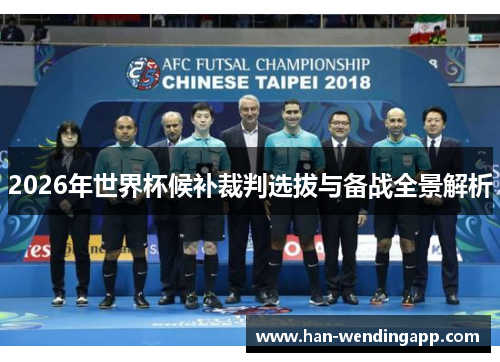 2026年世界杯候补裁判选拔与备战全景解析
